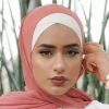 nouveau maillot modal croisé extensible intérieur hijab chapeaux musulman sous écharpe turban bonnet écharpe islamique tube femmes bandeau