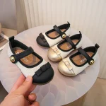 Bébé filles ballerines 2025 nouveau automne enfant en bas âge chaussures décontractées avec nœud mignon semelle souple Style coréen princesse filles fête appartements Ins