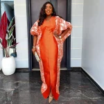 Abayas pour femmes dubaï africain musulman Robe de mode Caftan Marocain robes de soirée Satin Boubou Robe Djellaba Femme 2025