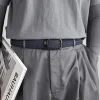ceinture de tissage ceinture à la mode pour hommes pour jeunes adultes ceinture de pantalon en toile multifonctionnelle décontractée avec goujons de golf élastiques tissu lea