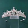 diadèmes en cristal strass pour femmes, bijoux de cheveux de mariée, accessoires de cheveux de mariage, couronne de princesse, bandeau de fête reine
