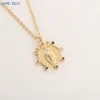 mhs.sun pendentif plaqué or pour femme, amulette religieuse, main de fatima, mauvais Œil, vierge marie, bijoux cadeau