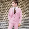 blazer slim fit beige trempé pour garçons, smoking de mariage, veste d'affaires formelle, glapants pour enfants, festival sur mesure, 3 pièces
