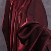 tissu rouge vin à paillettes pour robe de soirée, tissus en soie glacée au mètre, tissu à coudre dégradé, fournitures de couture pour vêtements de bricolage