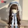 maid subculture japonais fille femmes harajuku magnifique y2k lolita gothique Élégant voile floral dentelle arc décoration bandeau