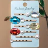 Épingles à cheveux en perles simulées pour femmes, clips, biscuits, accessoires de cheveux de mariage, diadèmes, barrettes, anciers, bijoux