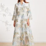 DEVCHATA-Robe musulmane maxi à manches longues pour femmes, abaya de luxe, caftan décontracté, vêtements islamiques de Dubaï, nouveau, automne