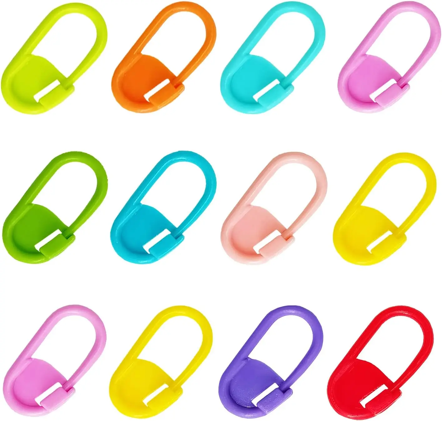 Épingles de sûreté en plastique colorées, marqueurs de tricot, Clips de points au Crochet pour bricolage, tricot, couture, accessoires pour vêtements artisanaux, 50/100 pièces