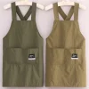 Tablier de cuisine, vêtements respirants, résistants à la taille pour adultes, Anti-salissure, doux, vêtements de travail pour barbier, Restaurant, maison