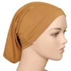 2 pièces/ensemble hijab musulman modal rayonne hijab avec la même couleur sous capuchon femmes doux coton rayonne châle premium coton jersey tube casquettes