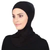 prêt à porter casquette intérieure hijab pour femmes musulmanes solide sous écharpe hijab sous capuchon écharpe turban chapeau islamique musulman hijabs couvre chef