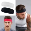 bandeau de sport absorbant la sueur, bandeau d'entraînement élastique en coton, bandeau anti dérapant et respirant pour le basket ball et le fitness