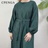 abaya de luxe pour femmes musulmanes, robe de voyage islamique modeste, élégante, arabie saoudite, ramadan, dubaï, turquie, robe unie, 2025