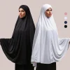 Abayas pour femmes musulmanes, couverture complète, Hijab intérieur en coton de qualité supérieure, Hijab en chanvre, robe de prière du Ramadan