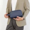 pochette pour hommes d'affaires de haute qualité en cuir pu souple sac à main sac à main pour téléphone pochettes de mode de luxe hommes cadeau d'anniversaire pochettes