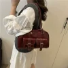 toutes sortes de sacs de bowling bordeaux dames trajet fourre tout femmes sacs à bandoulière en cuir pu femme aisselles grands sacs à main sac à main