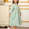 robe musulmane pour filles, abaya de dubaï à manches longues, vêtements pour enfants, abaya brodé pour eid al fitr ramadan de 4 à 12 ans