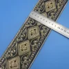 ruban de dentelle brodé pour bricolage, accessoires vestisens, artisanat jacquard, applique, 1 mètre