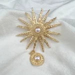 Pendentif en alliage de perles bicolores or et argent, bijoux à faire soi-même, vêtements de mariage, nœud, accessoires de décoration