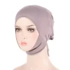 bonnet extensible musulman court, casquette islamique, foulard féminin, casquette hijab intérieure