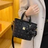 sac à main en cuir pour femmes, fourre tout classique et élégant, fourre tout de luxe de styliste pour habillage urbain quotidien
