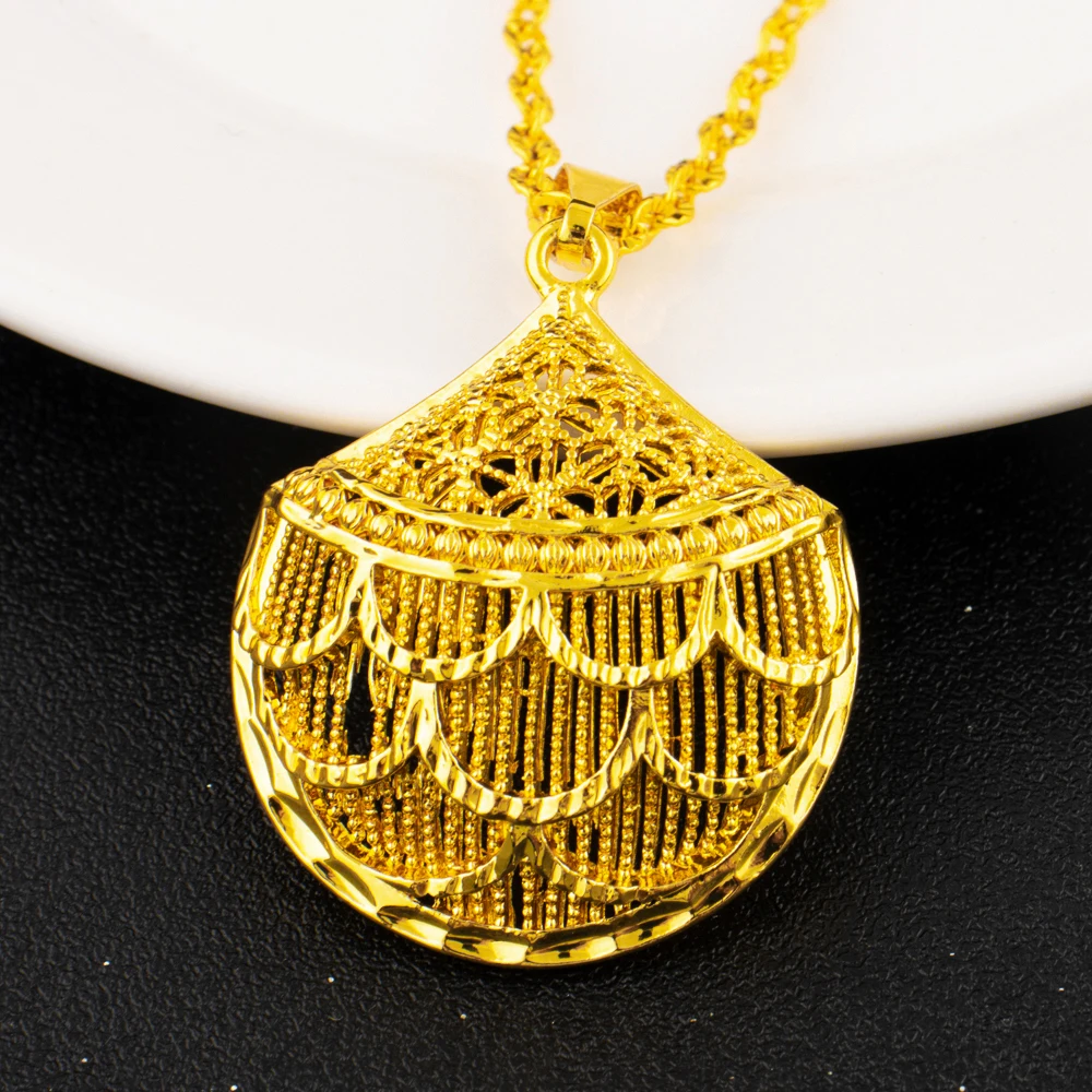 Ensemble de bijoux de mariage en or arabe de luxe, plaqué or, collier de mariée de dubaï, boucles d'oreilles, bague, Nigeria, bijoux Vintage pour femmes, cadeau
