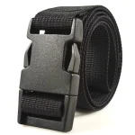 Ceinture tressée en Nylon réglable à la mode, Design de marque de luxe, ceinture de taille à fermeture en plastique pour loisirs, ceinture décontractée à boucle en plastique