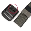 ceinture en nylon moderne pour hommes, classique et souple, à cliquet, confortable, sans trou, ceinture web réglable, paramètres d'affaires