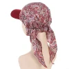 mode musulman imprimé fleuri hijab turban chapeau pour femmes visière casquette de baseball chapeaux de soleil foulard écharpe bord femme foulards bandanas