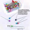 Épingles de localisation légères en perles tricotées, 100 pièces/paquet, épingles à coudre en patchwork, aiguille de positionnement, outils de couture