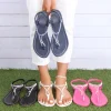 sandales plates pointues pour femmes, tongs décontractées pour dames, sandales romaines à talons bas, mode estivale, 2024