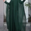 zanzea robe abaya en mousseline de soie pour femme, robes musulmanes eid mubarek, hijab à manches sulf, vêtements isamiques Éducatifs à la mode