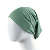 capuchon intérieur cylindre monochrome modal 53 couleurs, bonnet de base de cou arabe en coton de soie à haute élasticité, vêtements islamiques, bonnet sous shampooing hijab