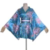 kimono court de style japonais pour femmes, imprimé yukata amélioré, costume de spectacle sur scène, cosplay
