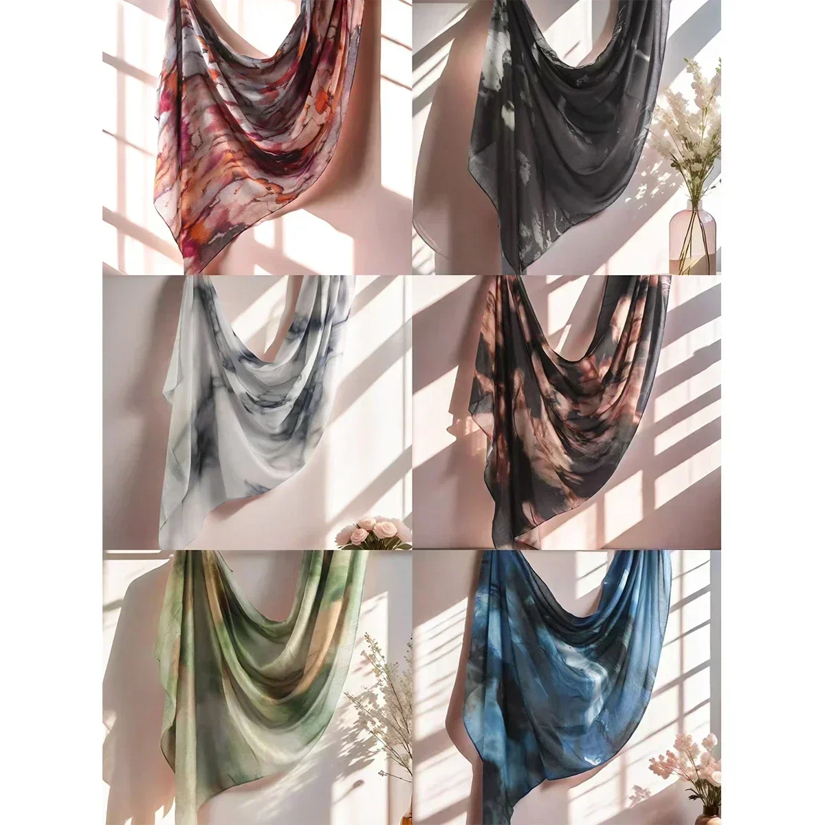 nouveauté aquarelle imprimé fleuri respirant léger doux coton rayonne viscose tissé musulman femmes châle hijab écharpe