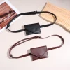 sac de ceinture en cuir élégant pour femmes, sac à bandoulière, sac banane, pochette de soirée, mini sac à main détachable en cuir souple