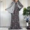 abayas musulmanes pour femmes, prière du ramadan, maxi dubaï, turquie, robe en coton, florale, ample, africaine, turban attaché, dernière collection 2024