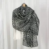 hijab imprimé léopard pour femmes musulmanes, respirant, léger, coton doux, rayonne, viscose, tissé, modal, châle, écharpe, nouveau