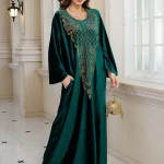 Abaya caftans brodés pour femmes moderne élégant dubaï marocain dubaï caftan robes Abaya pour femmes robe musulmane