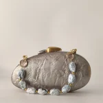 Marbre gris bonbons Vintage perle pochette de luxe Resort soirée acrylique embrayages mariage bal pochette boîte de fête pochette Pro sacs à main