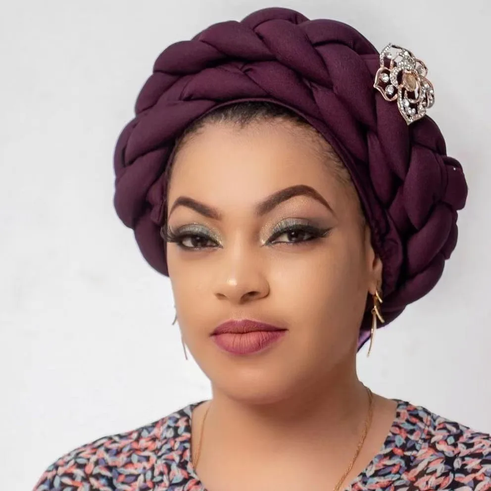 casquettes turban pour femmes, écharpe de sauna musulmane, hijab africain, bonnet élégant, cravate de sauna pour femme