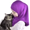 amira – foulard hijab pratique pour filles et enfants musulmans, 1 pièce, écharpe instantanée, couvre chef confortable islamique pour 2 à 6 ans