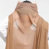 hijabs instantanés avec casquette plaine en mousseline de soie jersey hijabs pour femme voile musulman islamique hijab casquette écharpe pour femmes turban foulard
