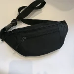 Sac banane de sport – Grand sac à bandoulière pour course à pied, voyage et entraînement – Sac de taille mains libres pour téléphone et portefeuille