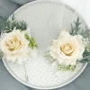 Épingles de corsage boutonnière injtrash, fleurs de poignet artificielles, accessoires de bracelet de mariage, demoiselles d'honneur