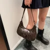 sacs à bandoulière en cuir pu pour femmes, design de ceinture rétro, petit sac à bandoulière vintage sous les bras, sacs à main à la mode, y2k, 2024