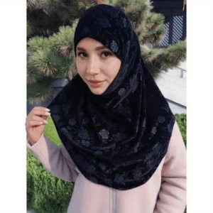 Femmes doux velours une pièce Hijab longue turban musulman islamique pleine tête impression Hijab écharpe Femmes doux velours une pièce Hijab longue turban musulman islamique pleine tête impression Hijab écharpe