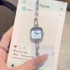montre pour femme à quartz, petite chaîne carrée de luxe minimaliste, tempérament à la mode