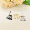 mini Épingles de sûreté de 18mm, accessoires noirs/argentés/dorés, pour bijoux de mariage, 200 pièces
