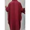 robe de prière islamique khimar jilbabs ramadan manches chauve souris polyester doux caftan marocain femmes musulmanes entièrement couvert hijab abaya